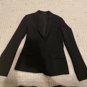 Theory black blazer size 2